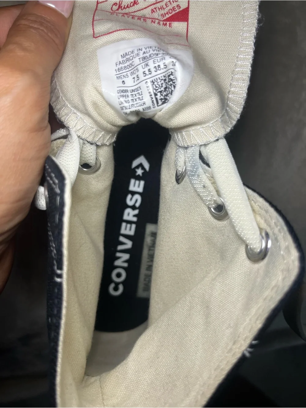 Converse black canvas